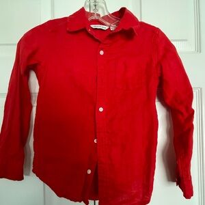 Janie and Jack boys linen shirt